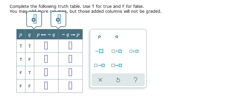 10 math questions For each sentencer determine