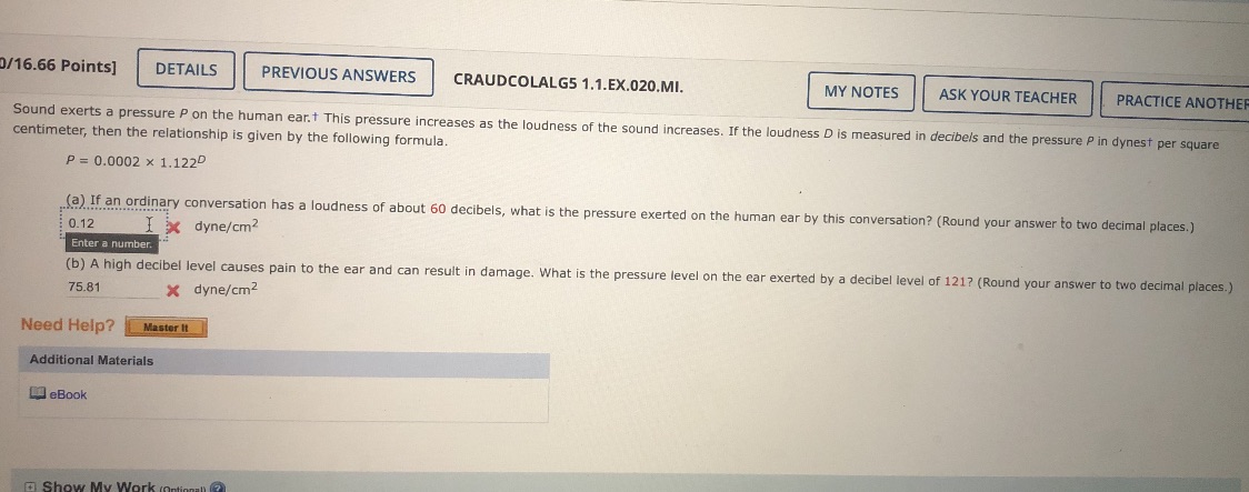 0/16.66 Points] DETAILS PREVIOUS ANSWERS
