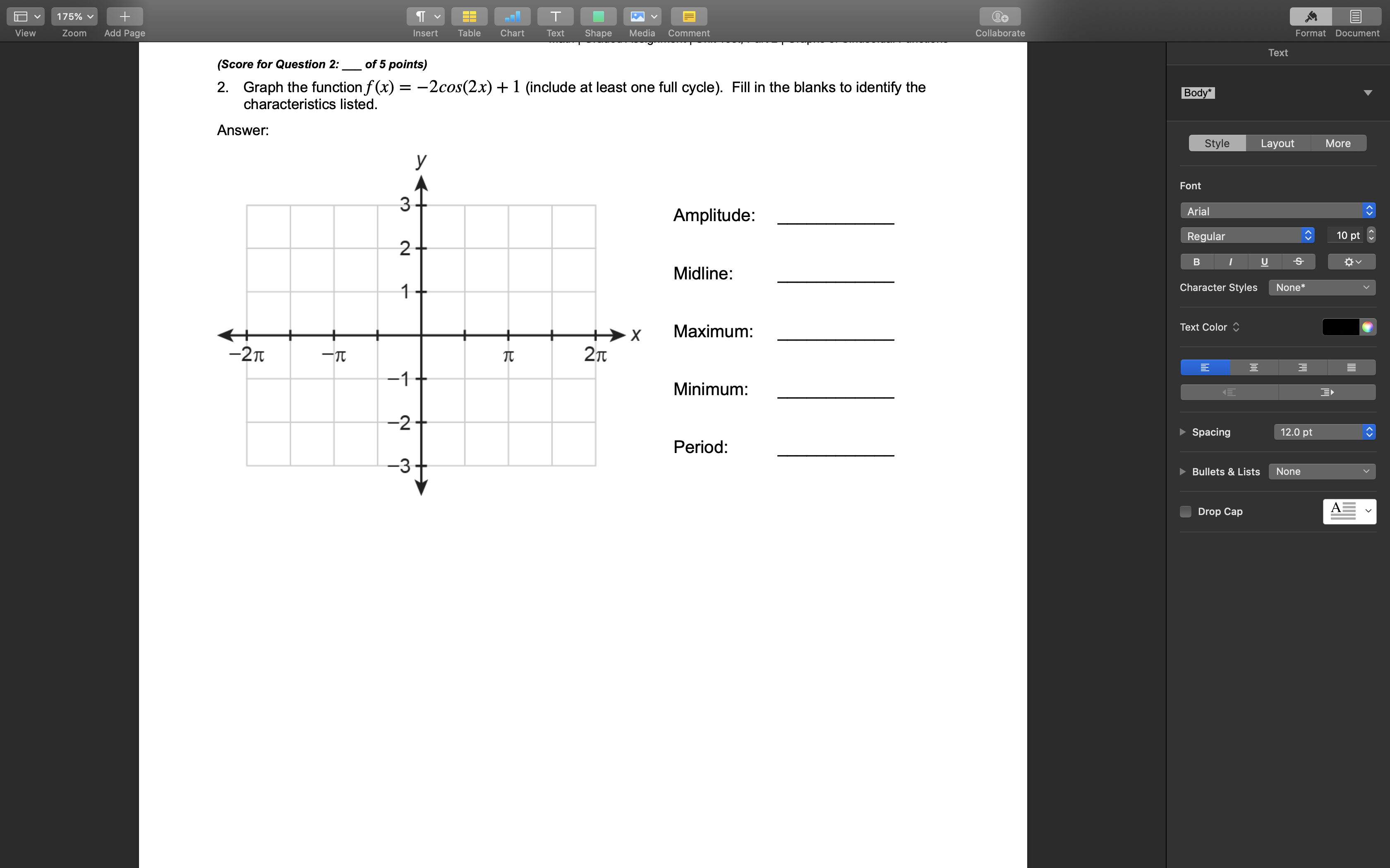 175% + T View Zoom Add Page Insert Table Chart