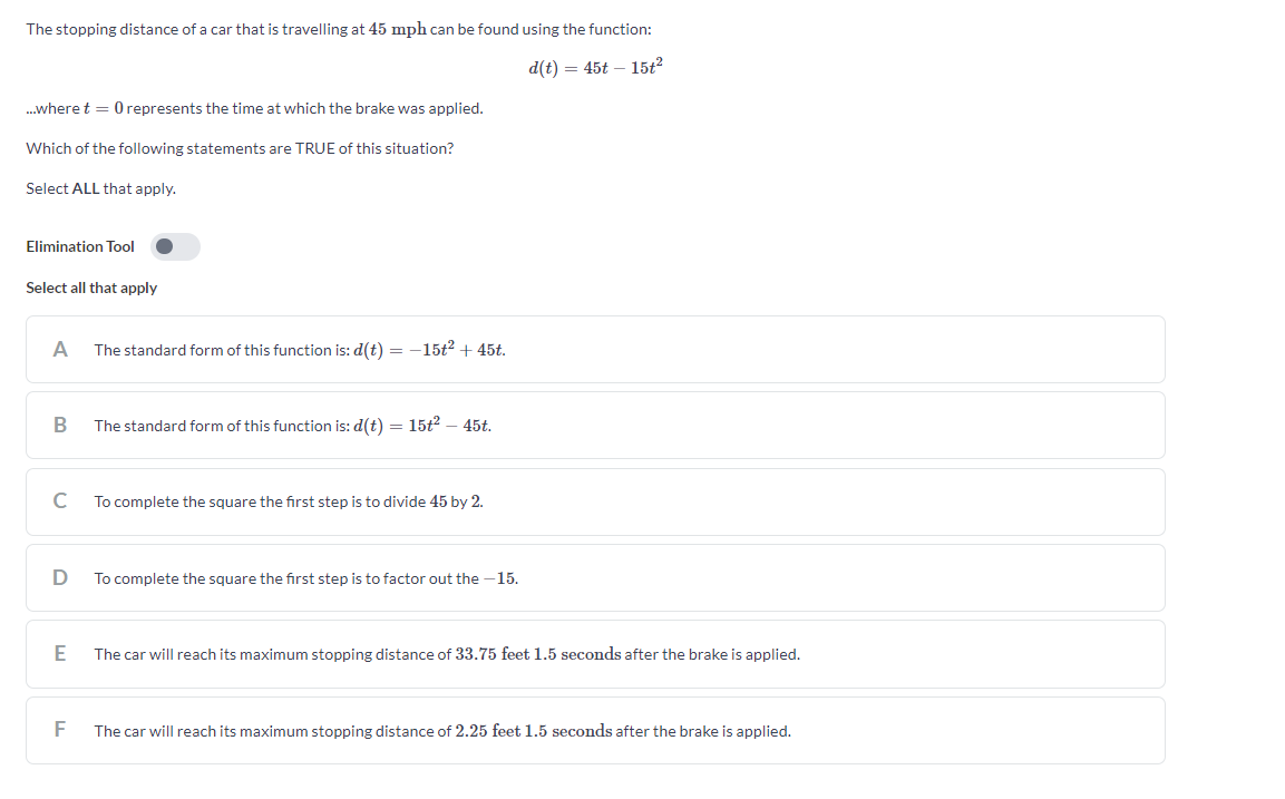 Complete the following statements regarding