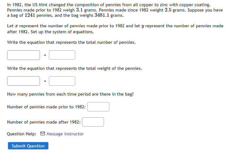 In 1982, the US Mint changed the composition of