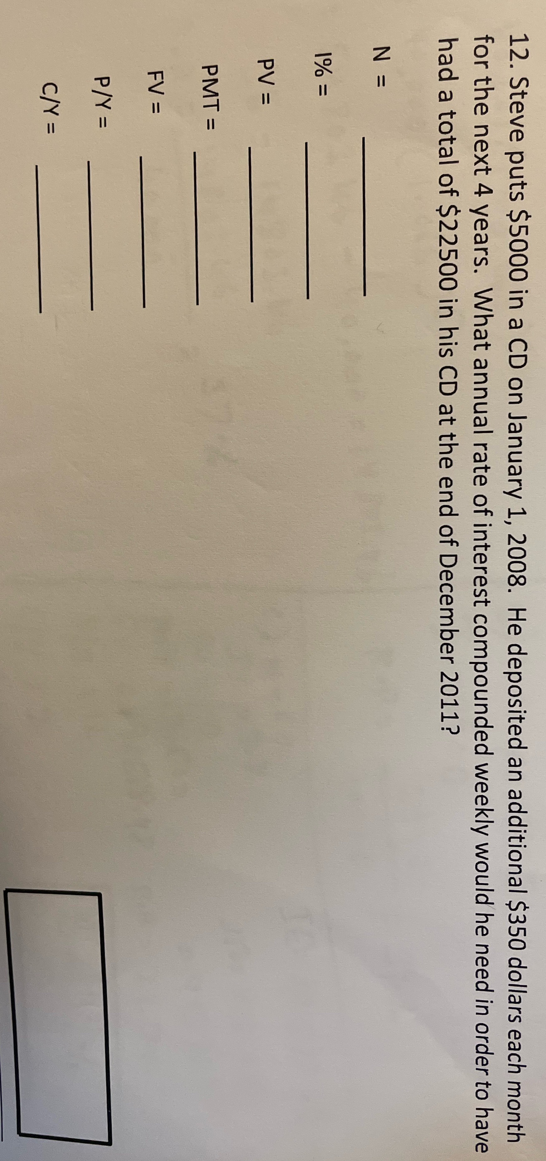 Could you please fill in the blanks and also