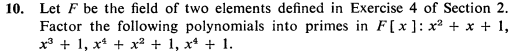 Please help me with this. 10. Let F be the field