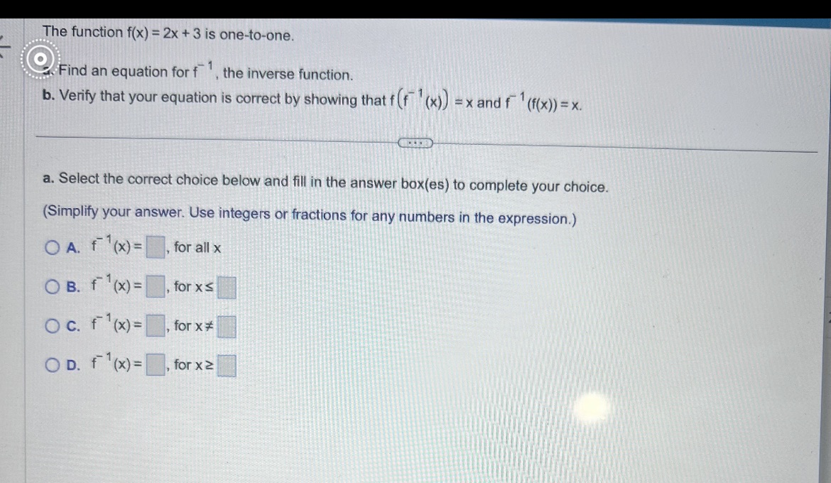 aaaa help timed!! The function f(x) = 2x + 3 is