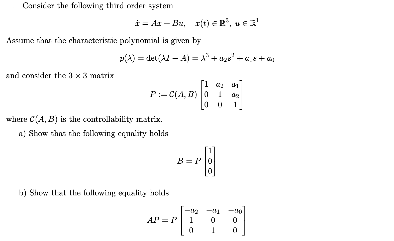 how do I approach this? Consider the following