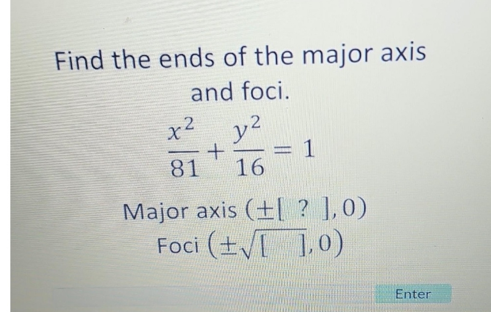 I'm so lost here ty. Find the ends of the major