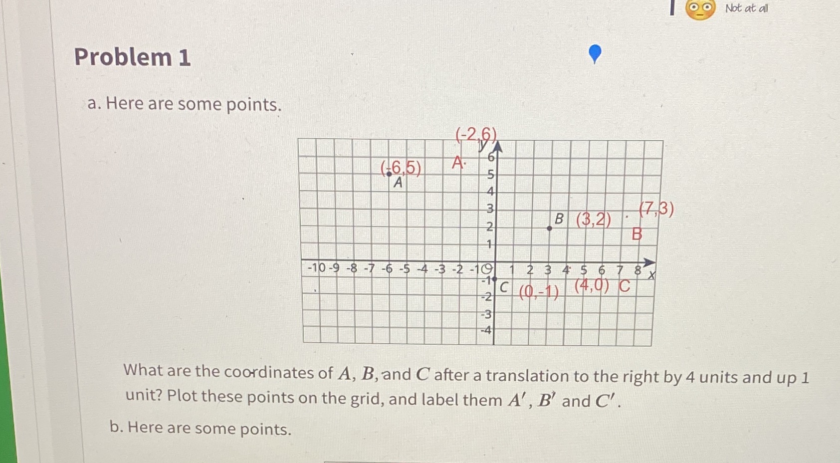.. Not at al Problem 1 a. Here are some points.
