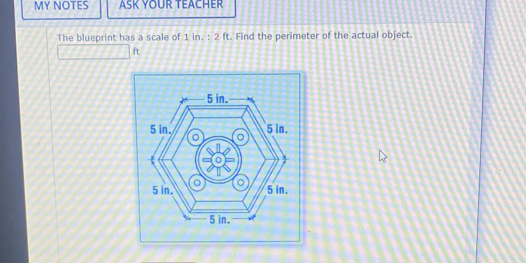MY NOTES ASK YOUR TEACHER The blueprint has a