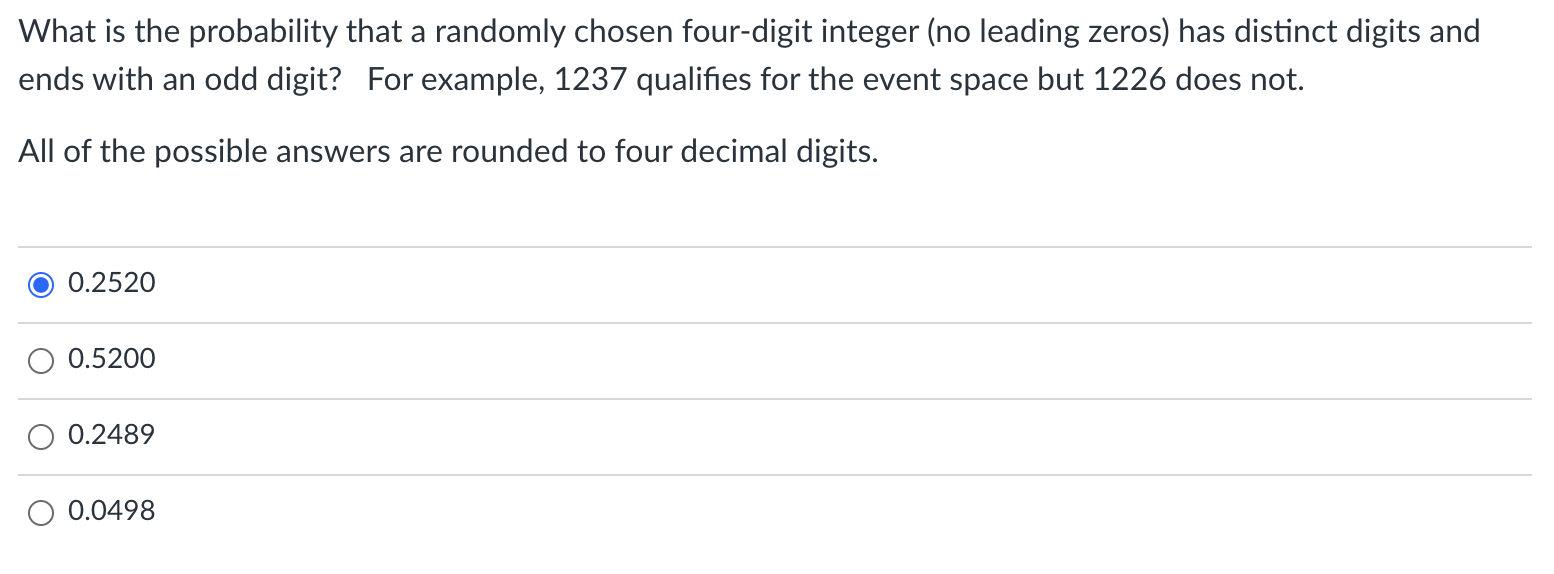 What is the probability that a randomly chosen
