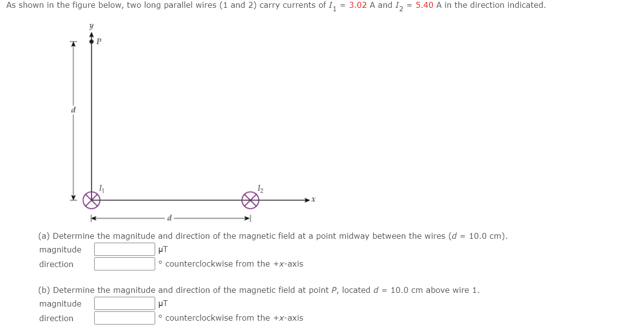 As shown in the figure below, two long parallel