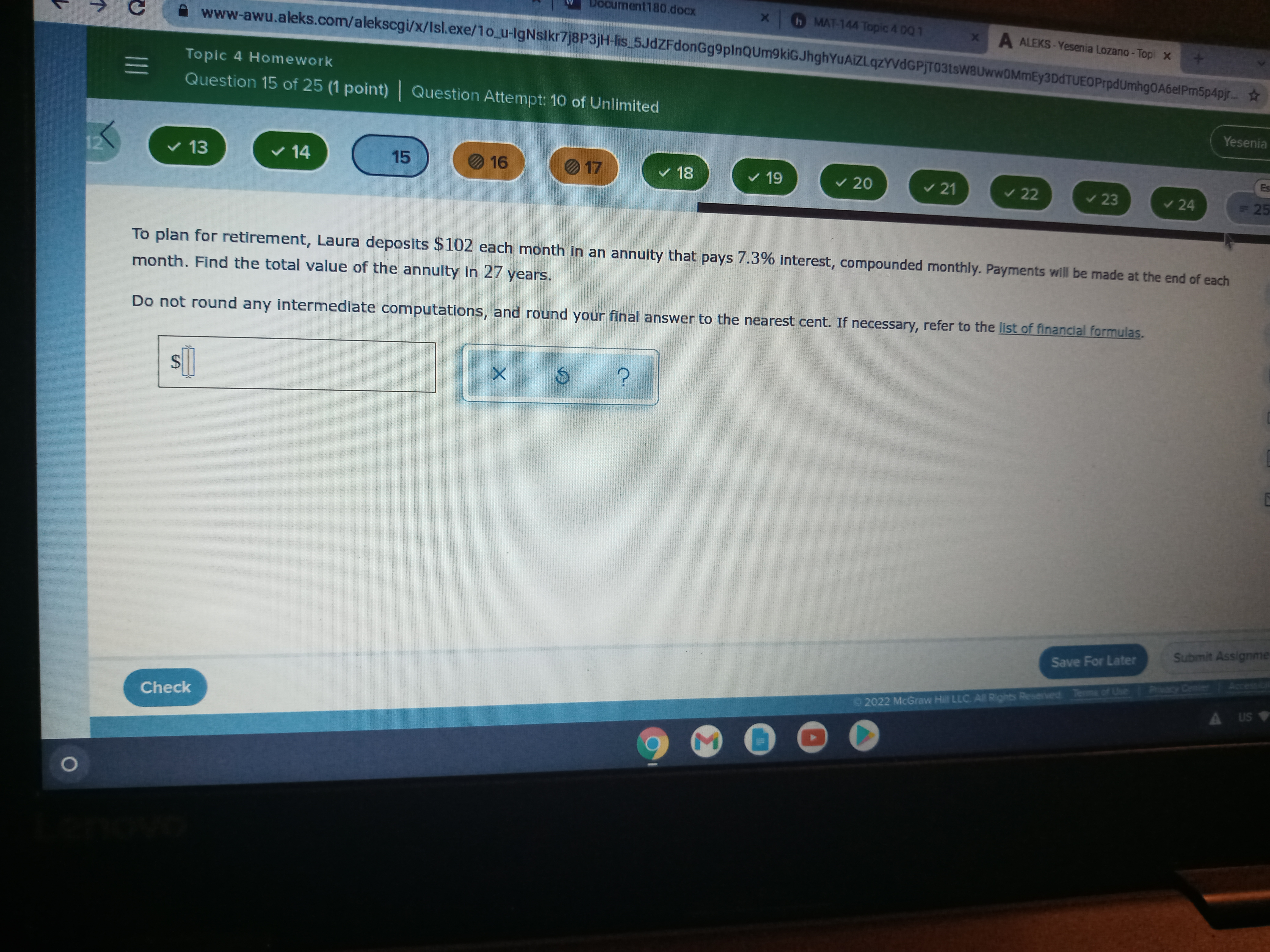 ment180.docx X In MAT-144 Topic 4 DQ 1 A ALEKS -