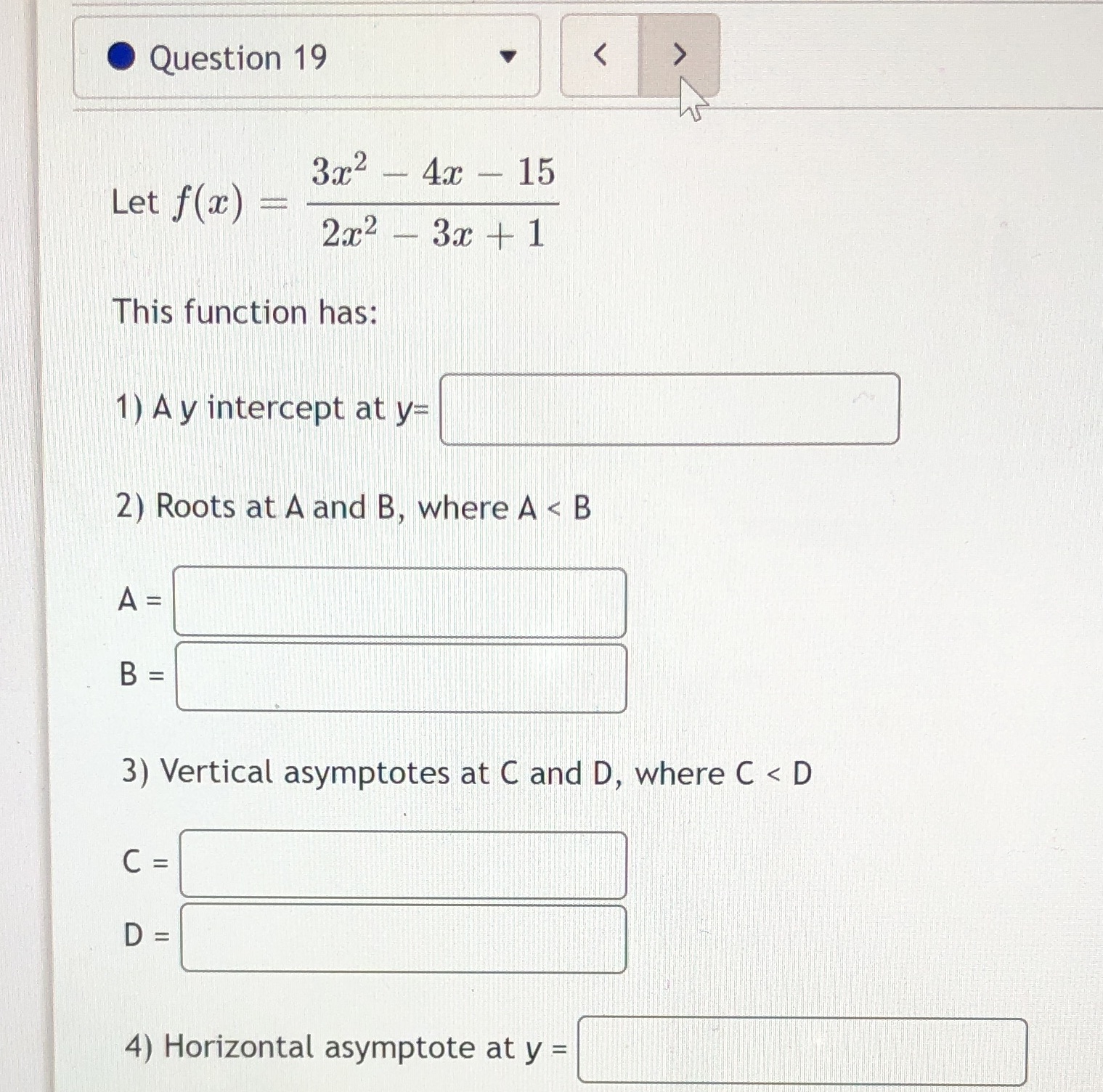 Could I get some help solving this? Thank you