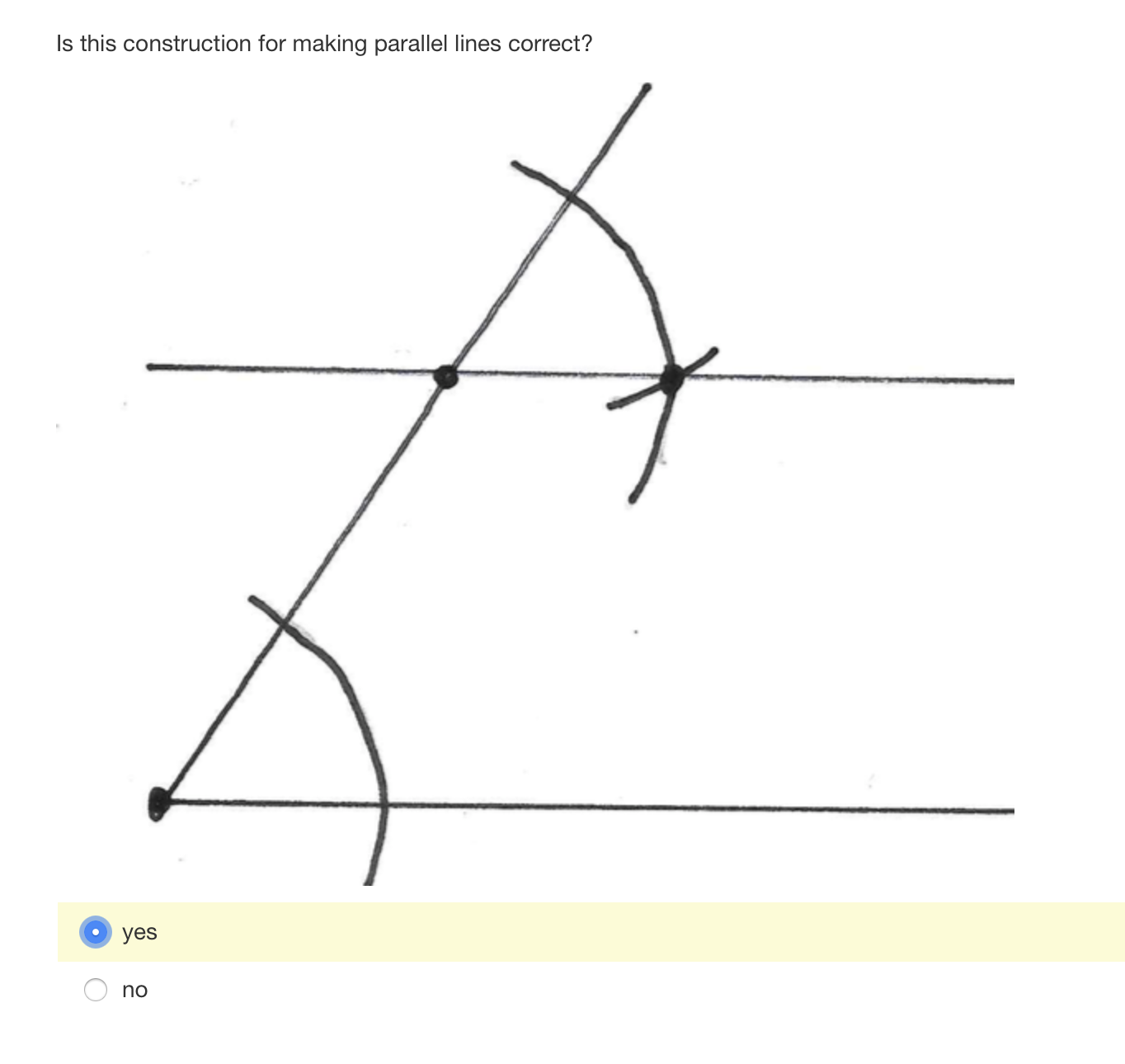 \fIs this construction for making a perpendicular