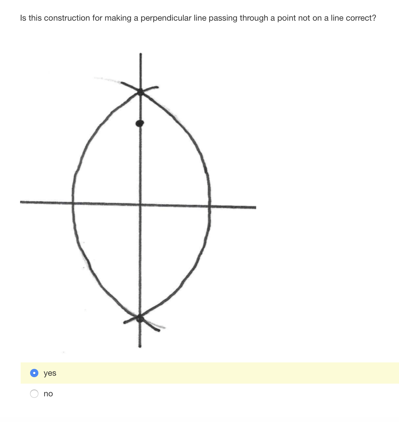 \fIs this construction for making a perpendicular