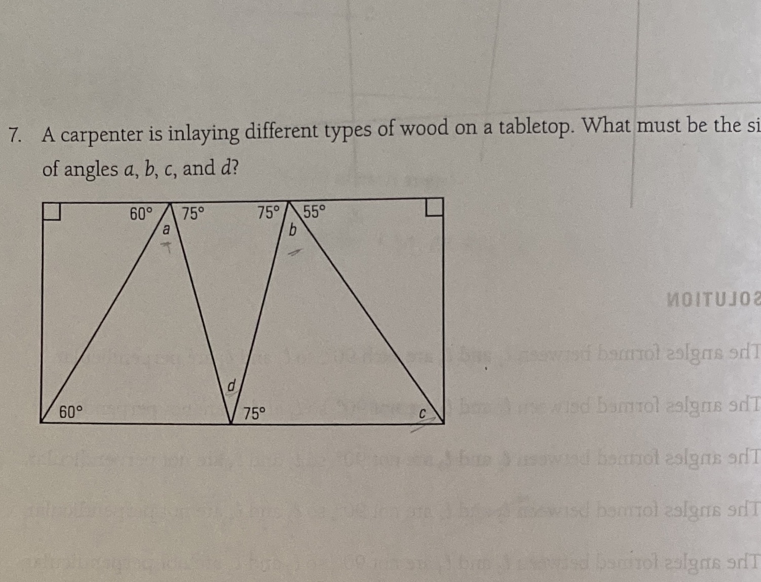 I was sick when my class did these. 7. A
