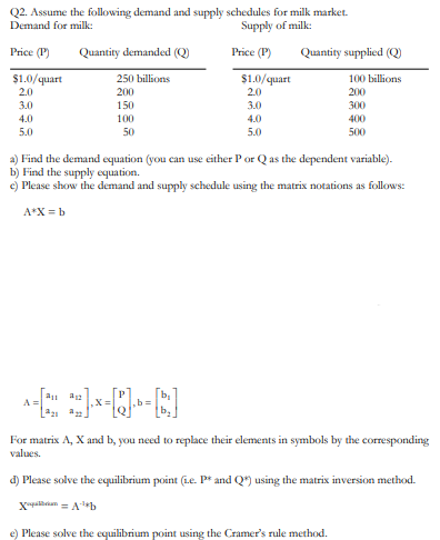 Please answer all the parts of the following