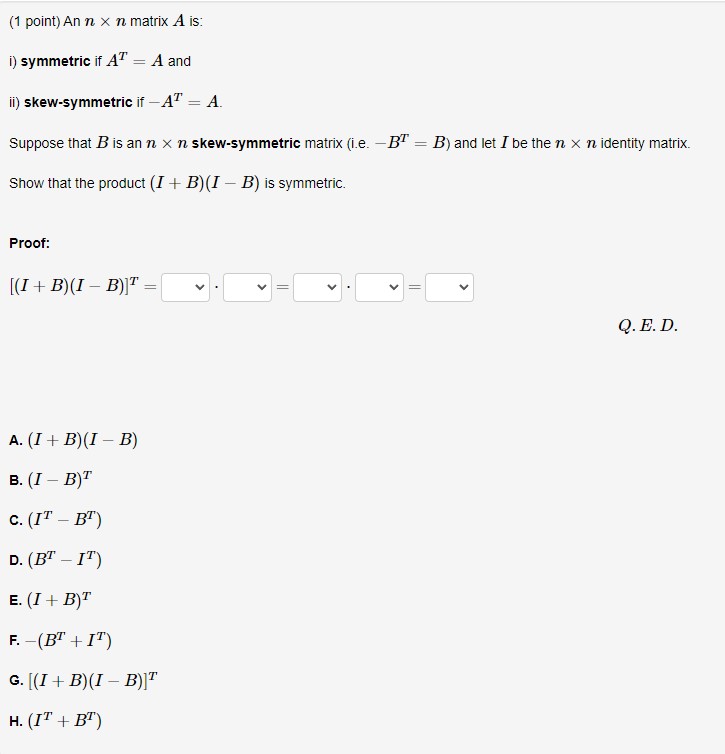 1) {1 point) Suppose that A = [42 34] = LDU