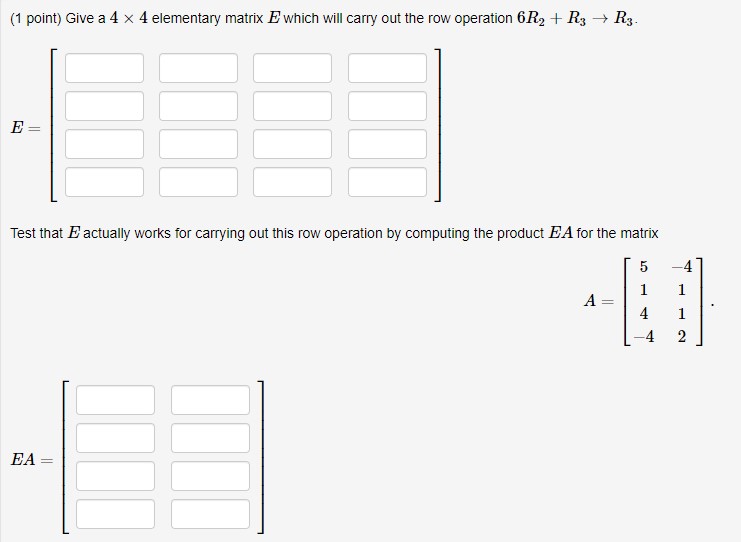 1) {1 point) Suppose that A = [42 34] = LDU