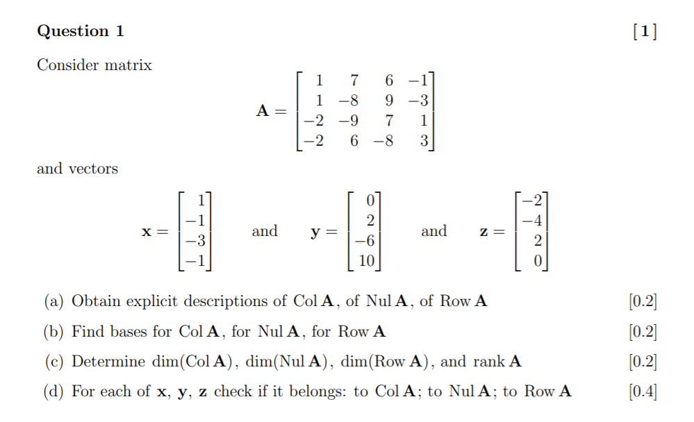 Can you please help me with this Linear Algebra