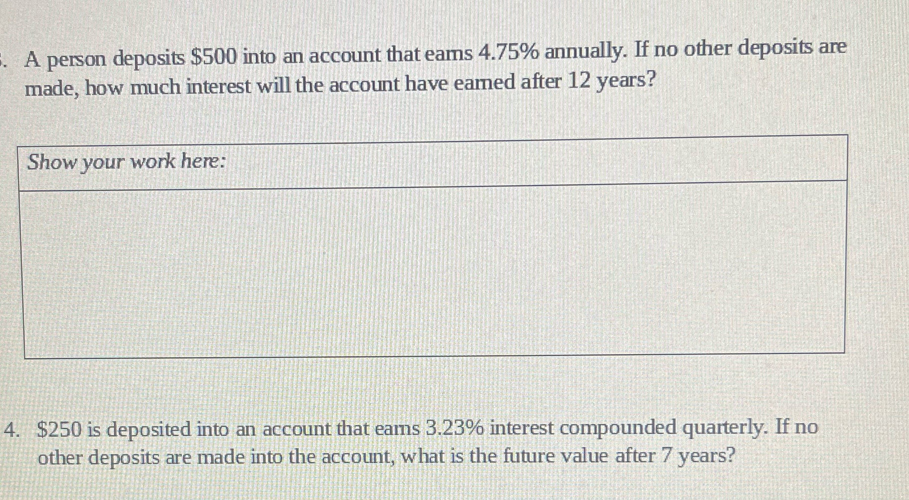 Please answer both ad they are about the same