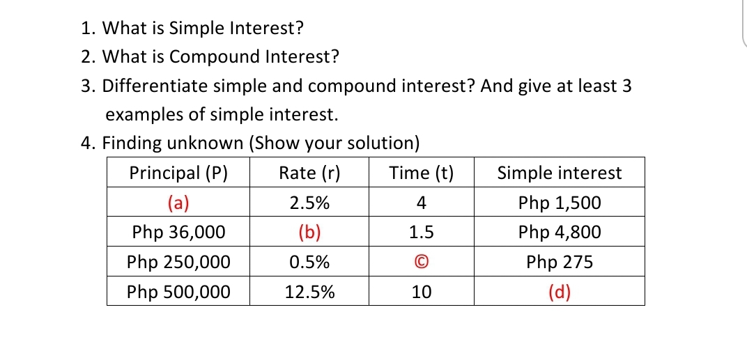 DIRECTION: Answir the following provided