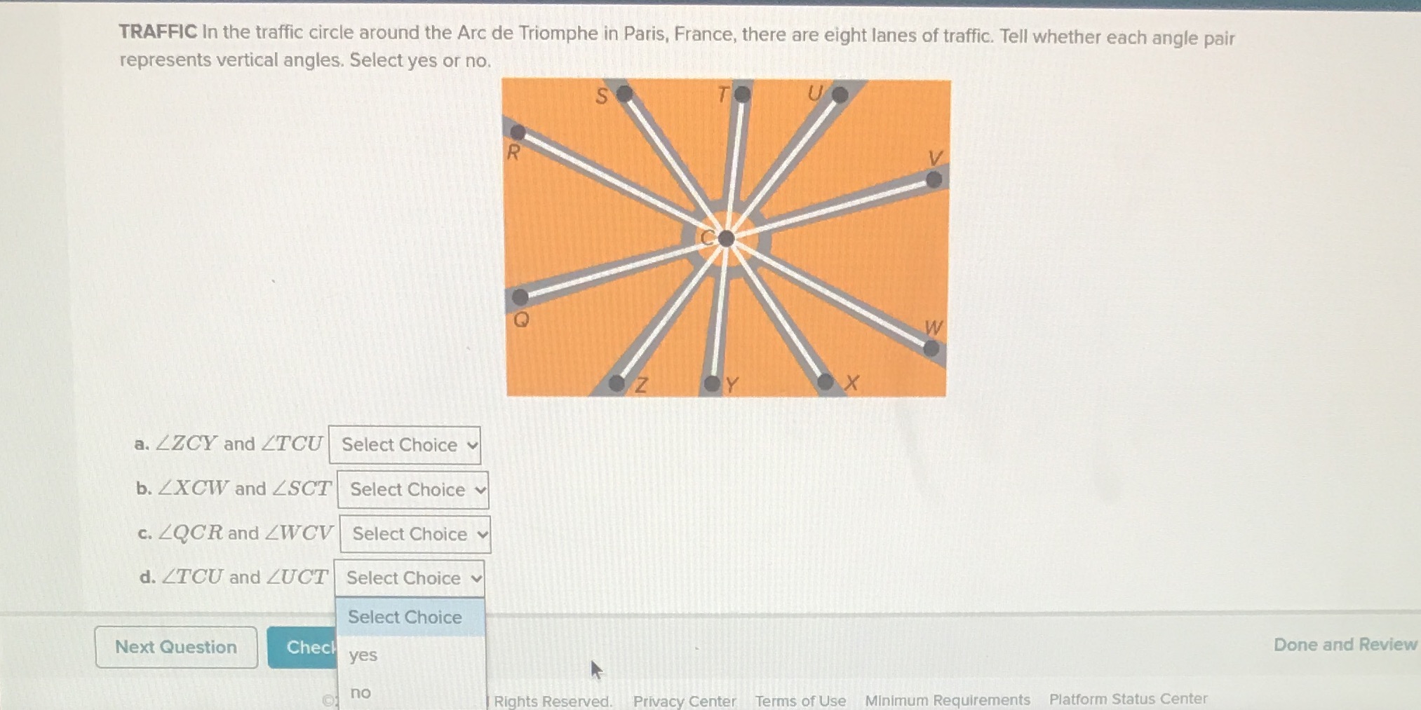 TRAFFIC In the traffic circle around the Arc de