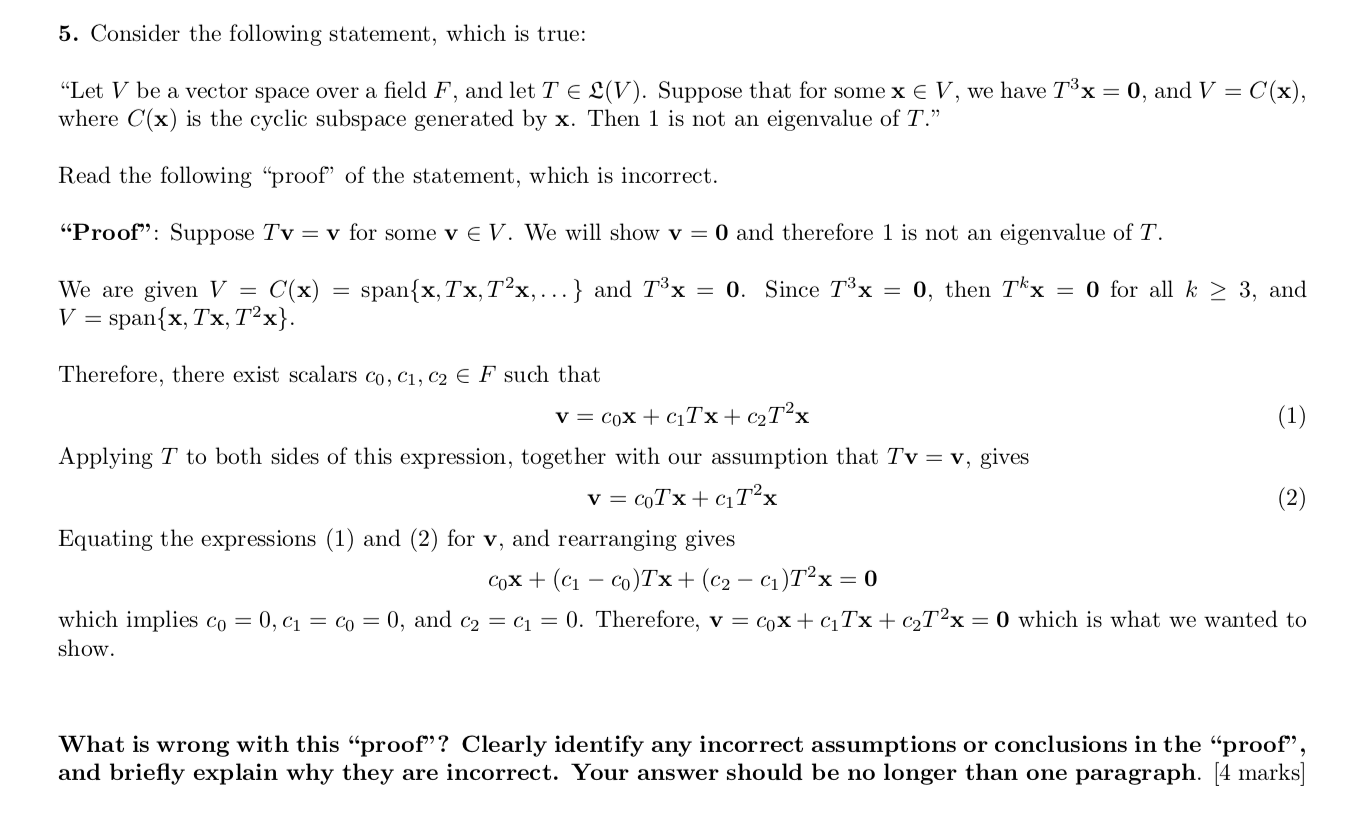 Please help with this question 5. Consider the
