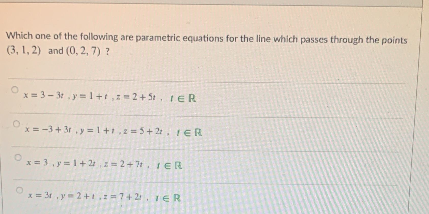 How to solve this Which one of the following are