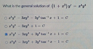 What is the general solution of (1 { *) Ory -