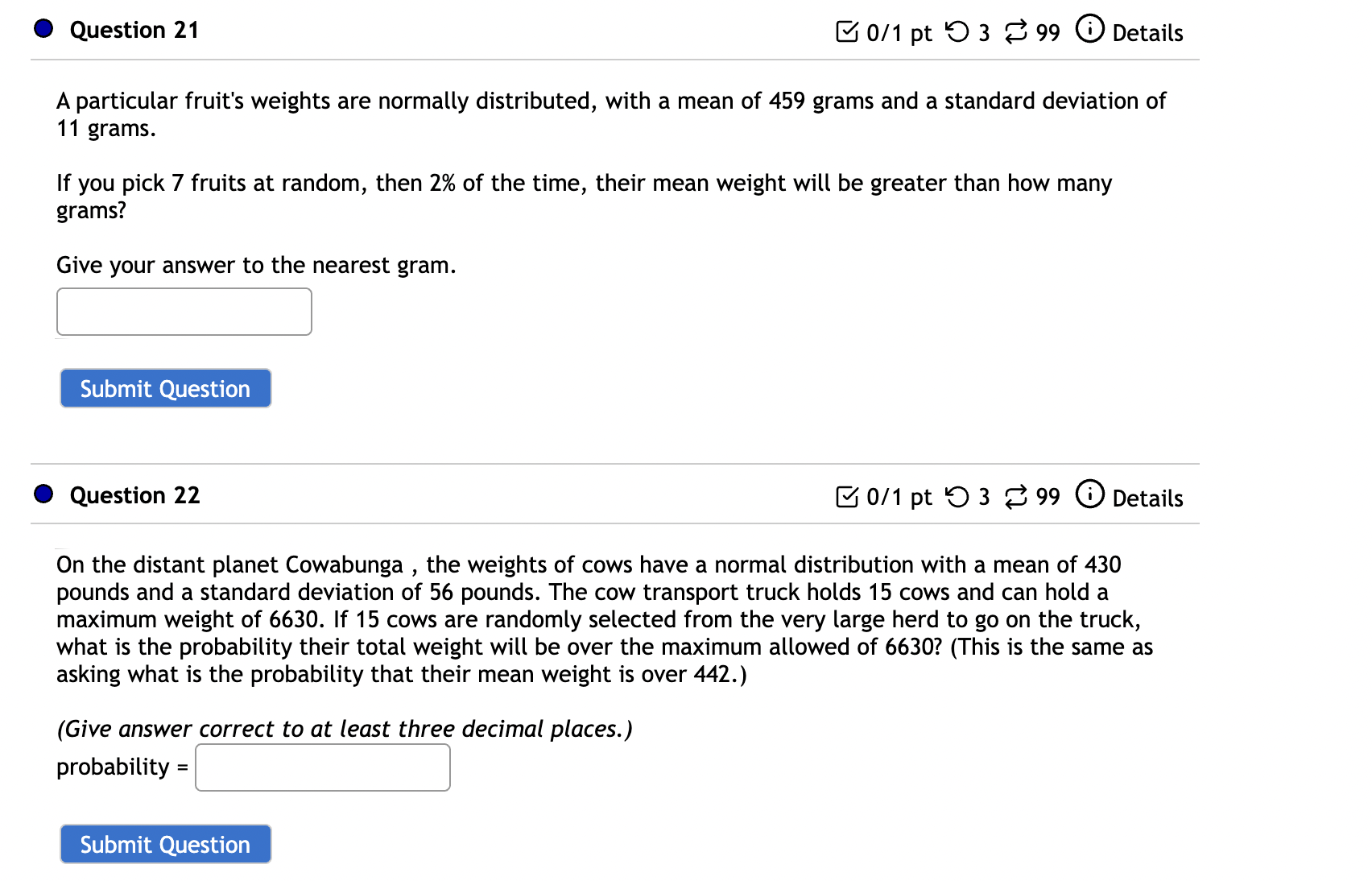 0 Question 1 [:4 0/1 pt '0 3 8 99 (D Details