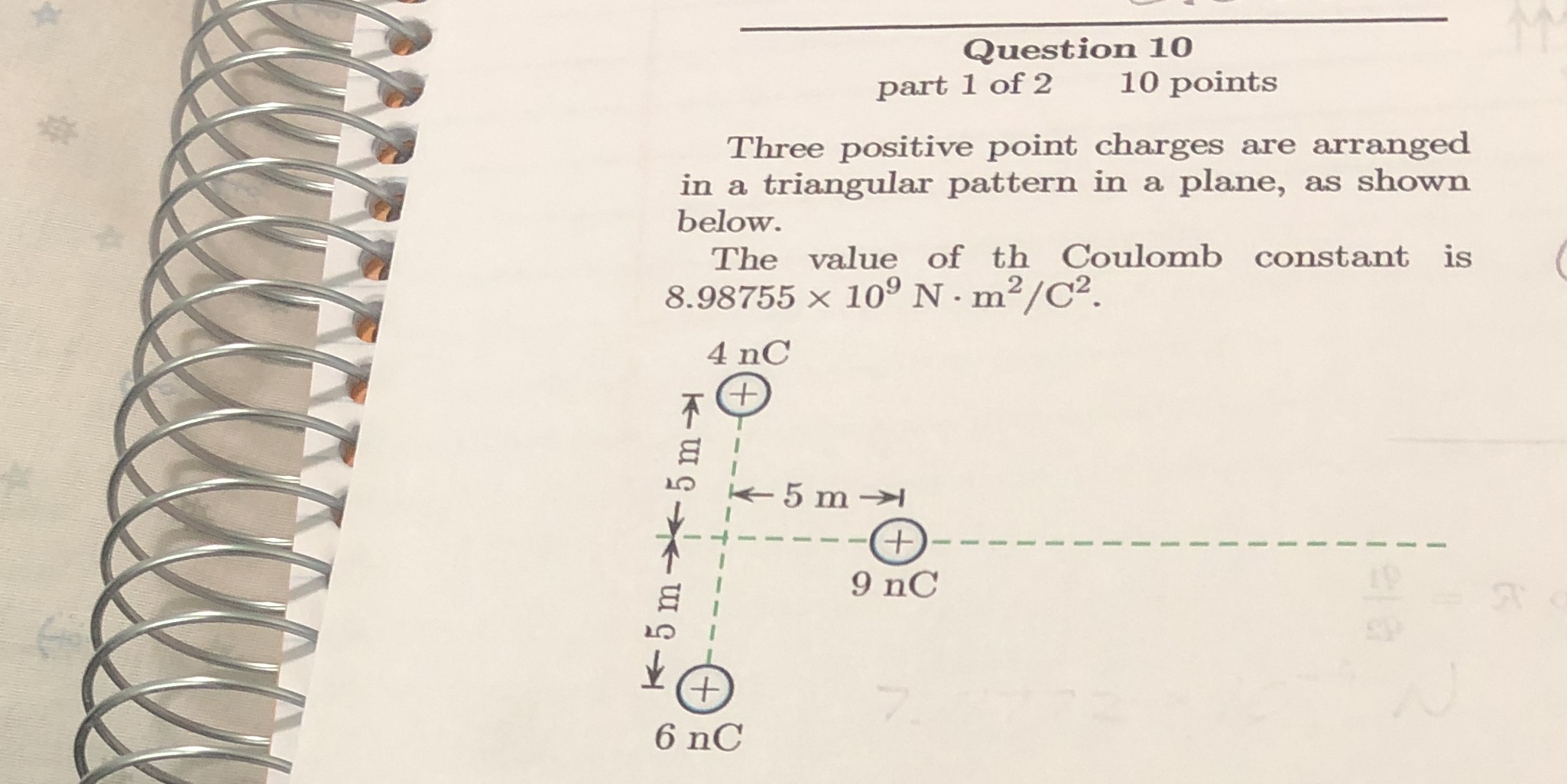 Find the magnitude of the net electric force on