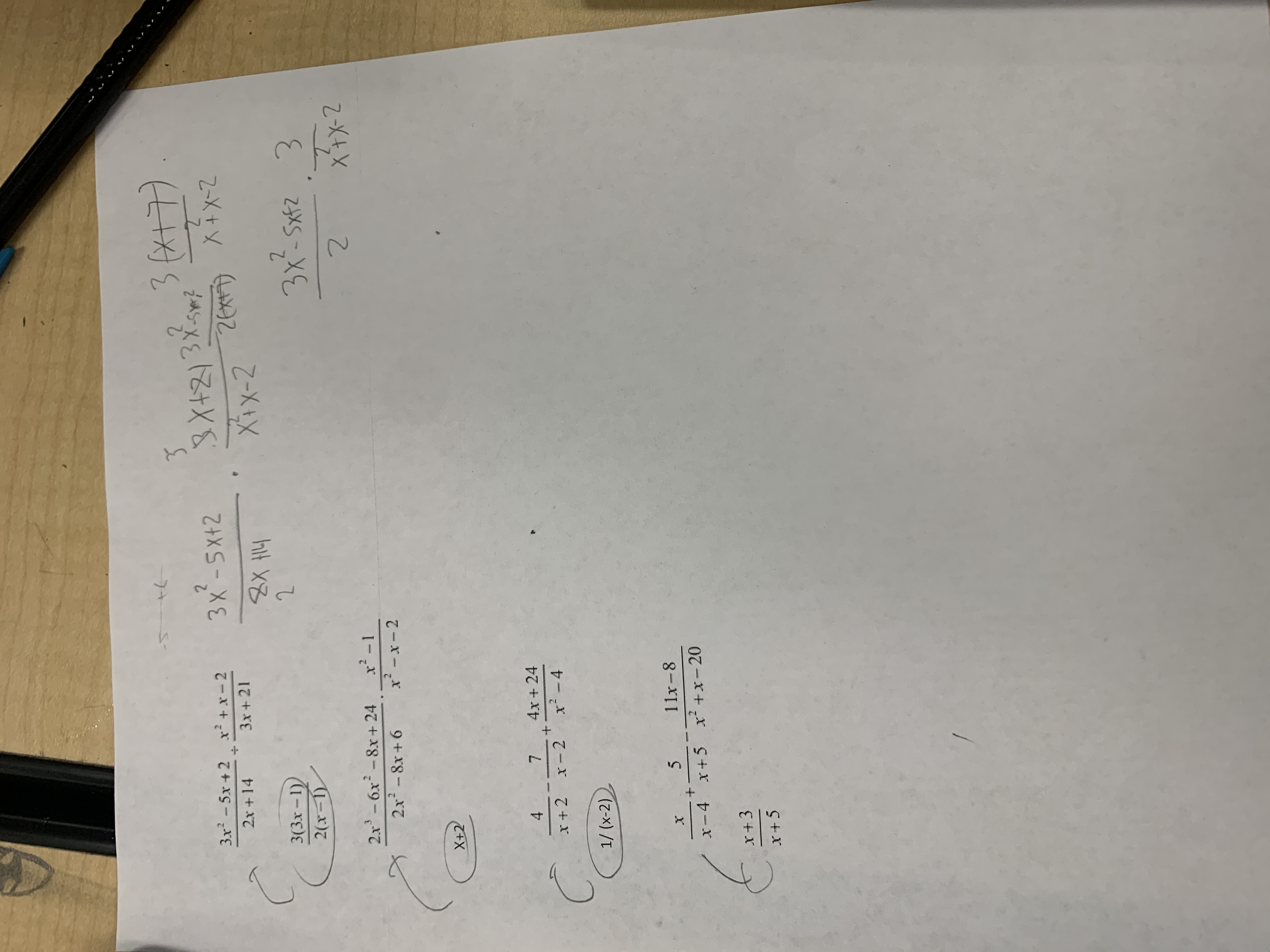 Mind showing how you got your answer on these