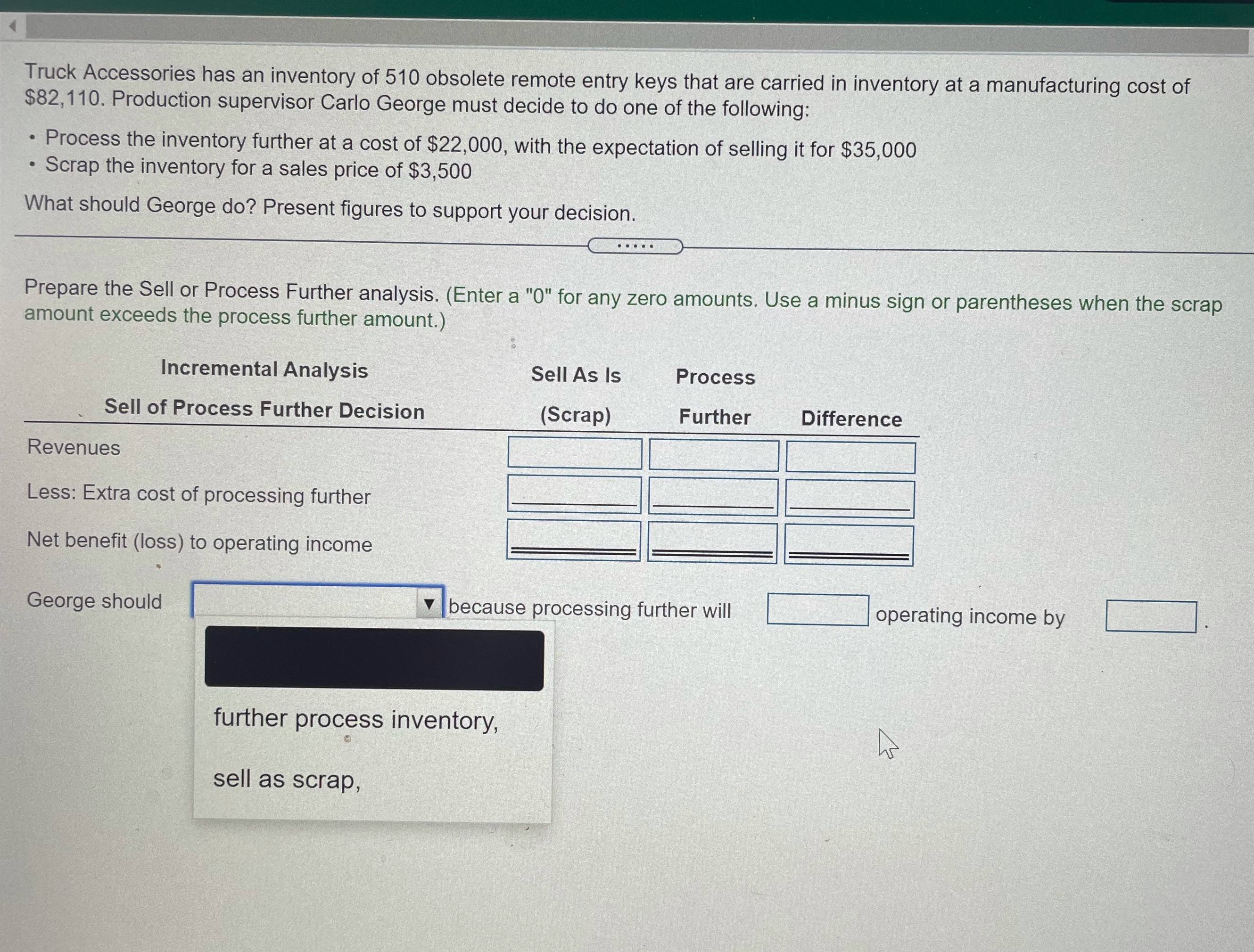 Please help me solve this. Truck Accessories has