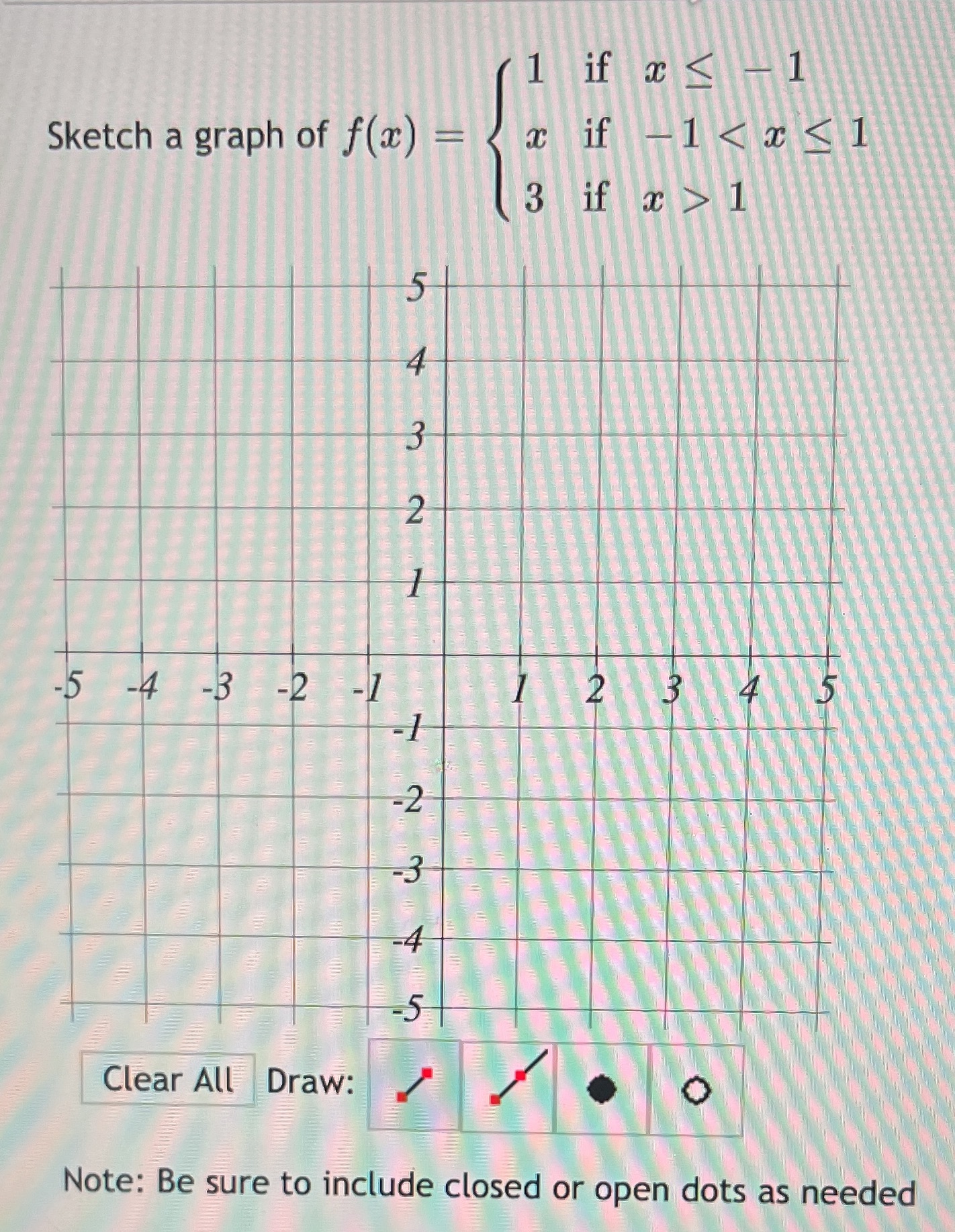 1 if a Sketch a graph of f(ac) - if ial if al 5
