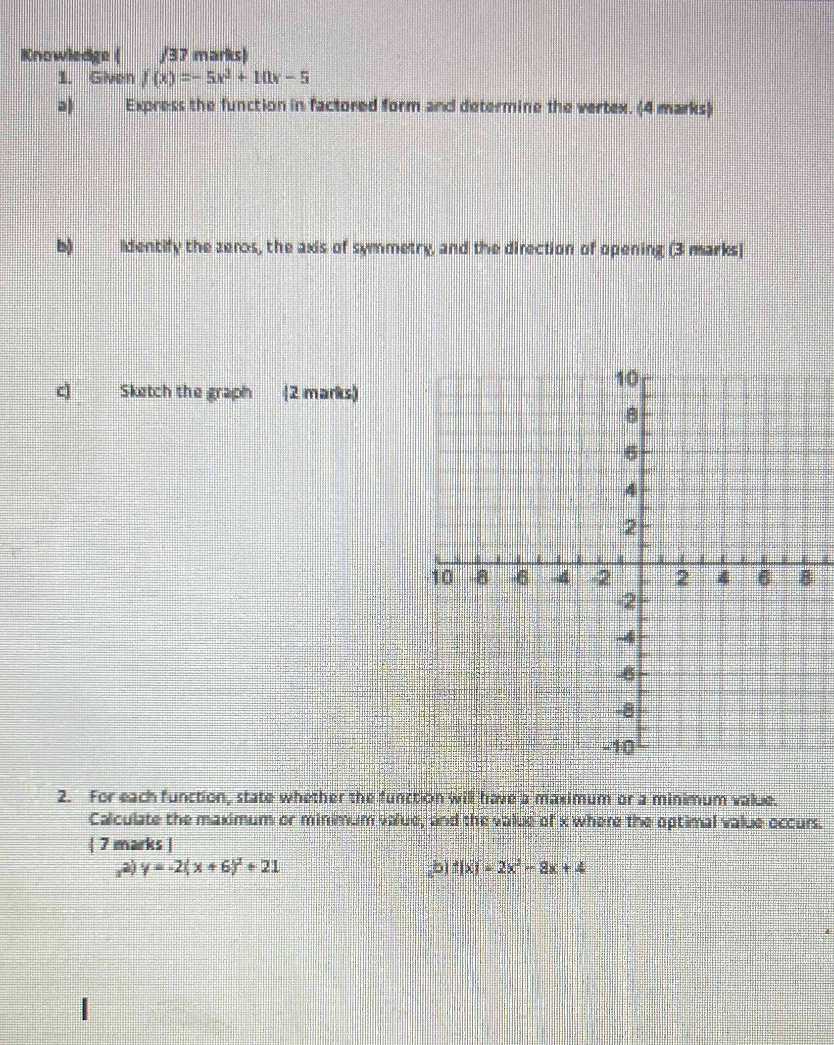 please help me solve all 5 thank you so much in