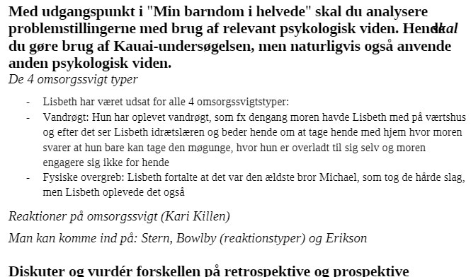 Med udgangspunkt i "Min barndom i helvede" skal