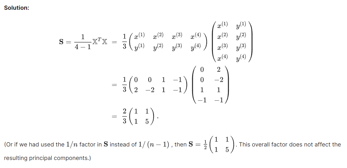 Answer the "Spectral Decomposition of Covariance