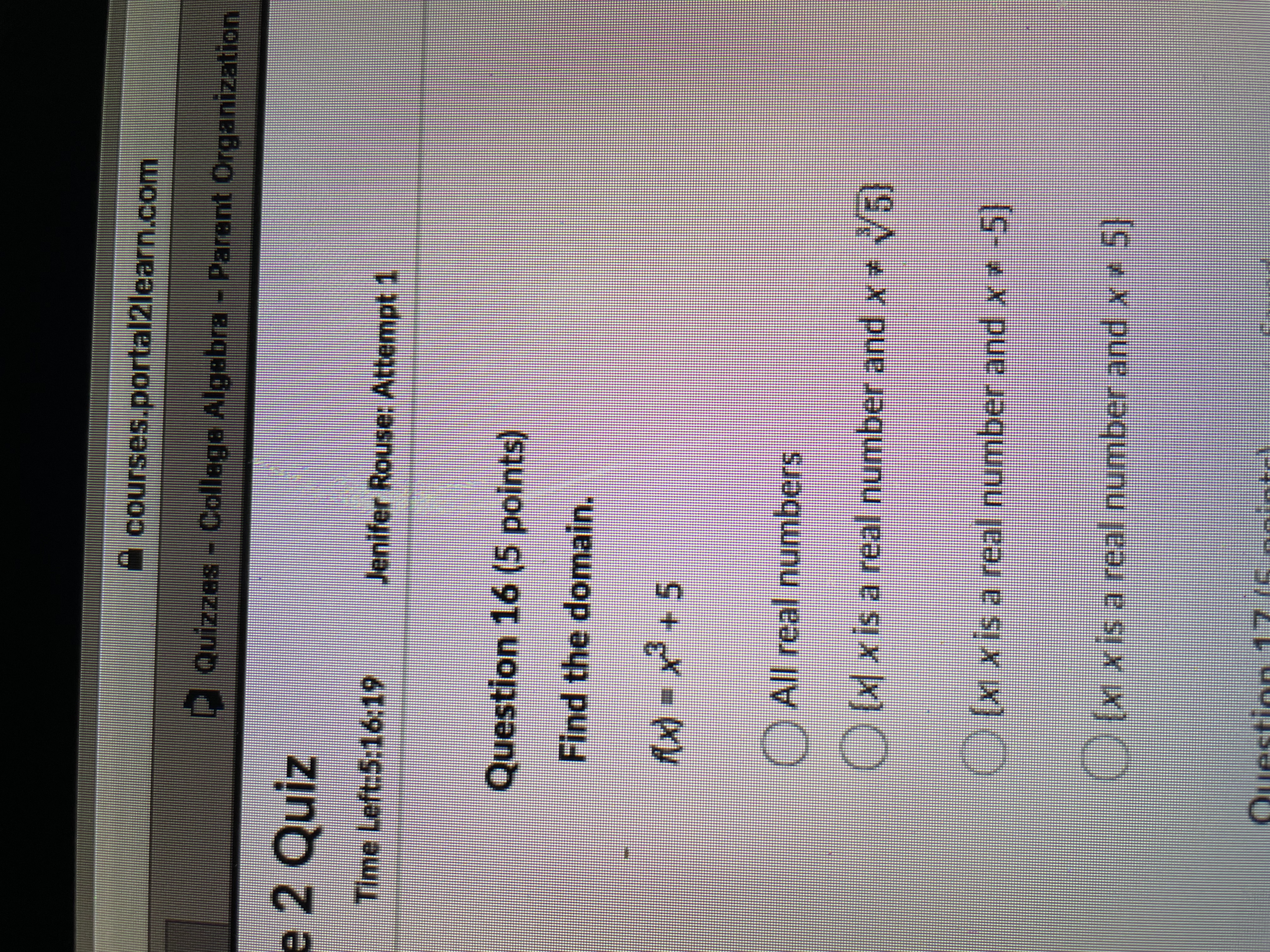 courses.portallearn.com Quizzes - Collage Algebra