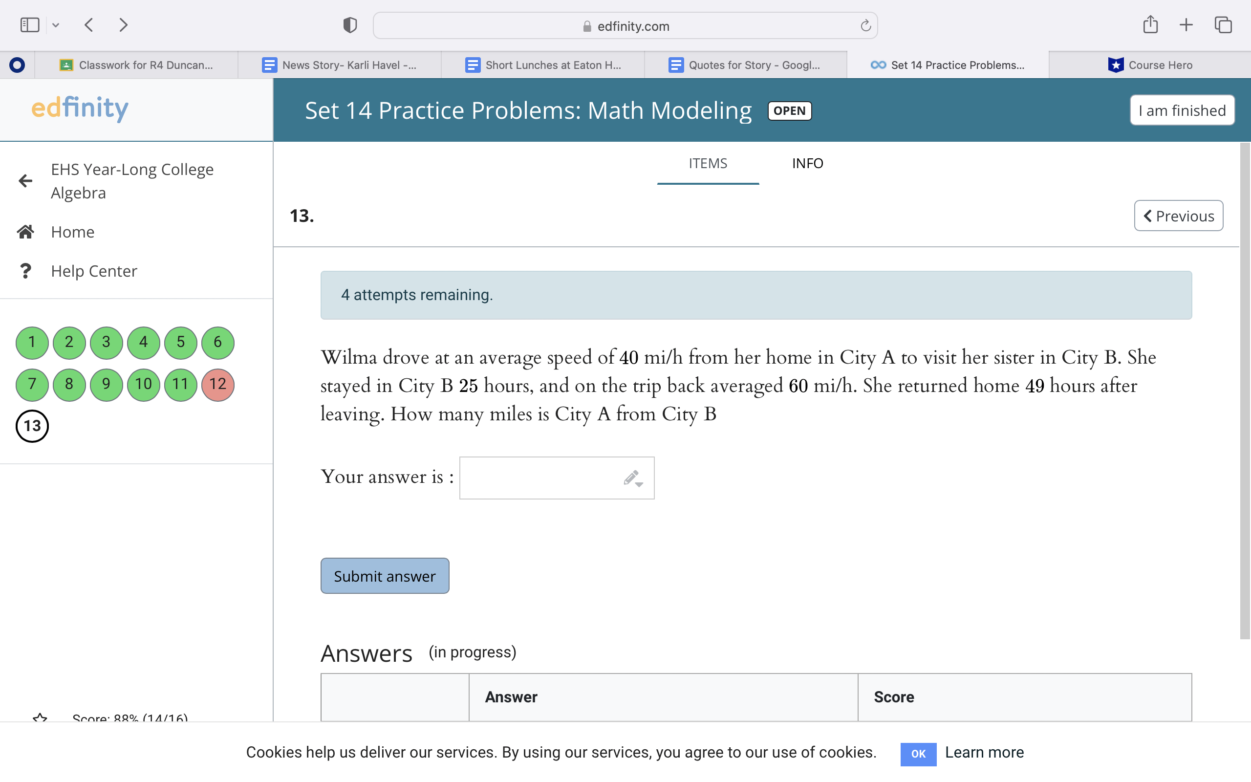E: v < ) O Bedfinitycom C 63 + E] o E Classwork