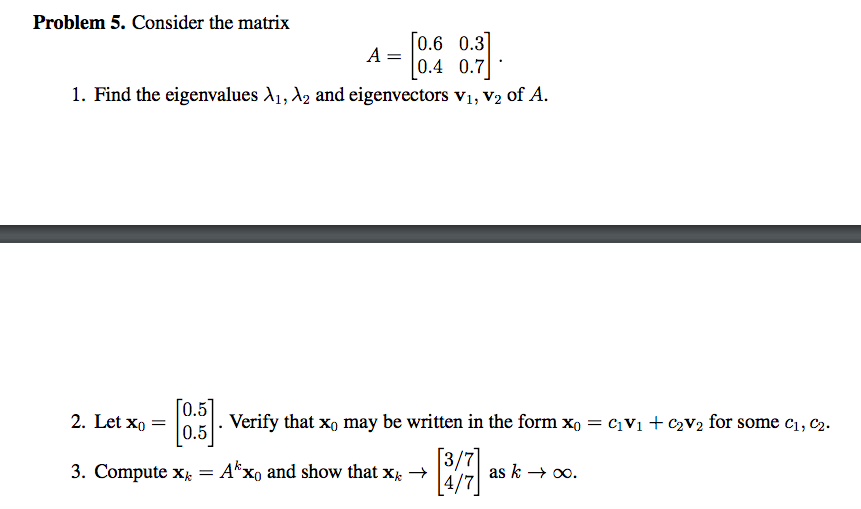 Please write clearly. Thank you! Problem 5.