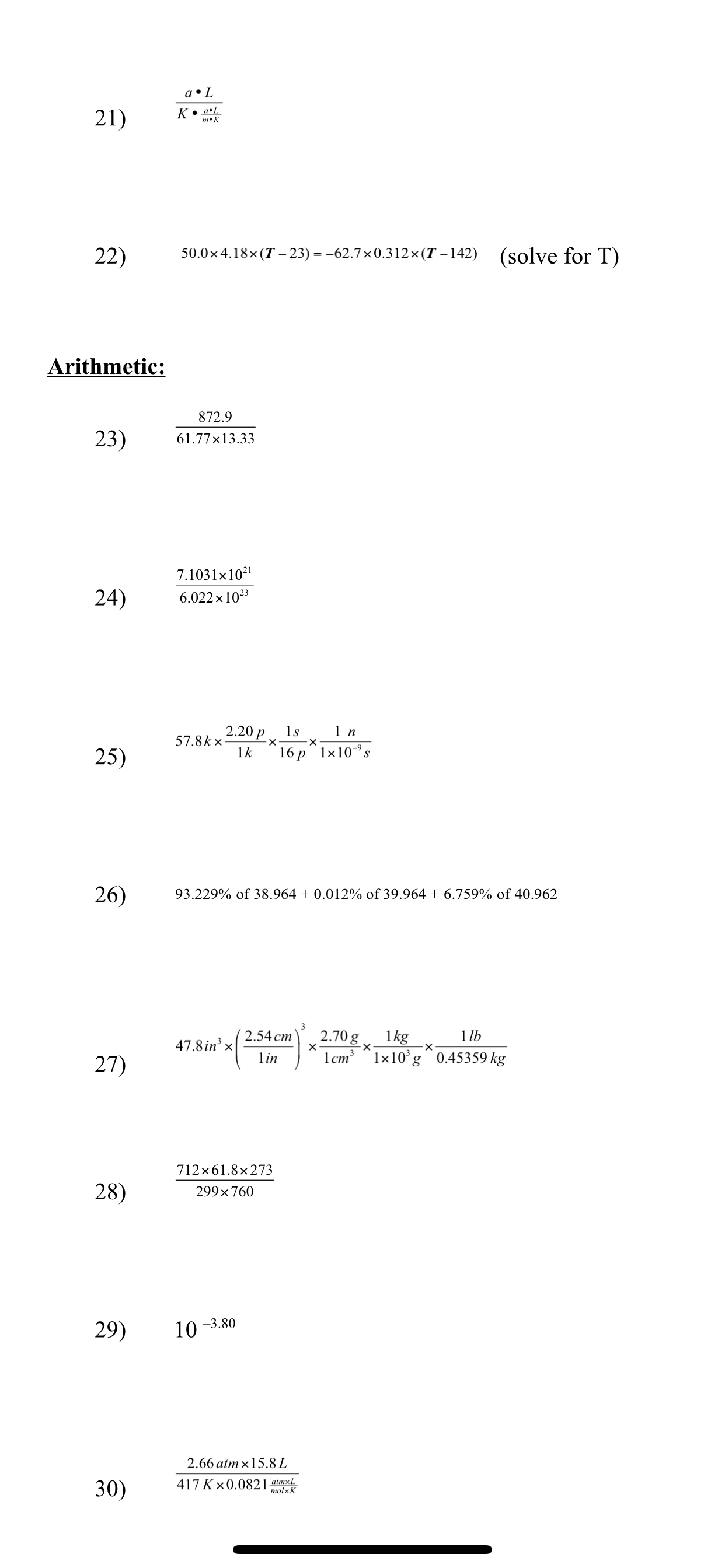 11.16 11) 16.11 x100 = P (solve for p) 25.0 -x100