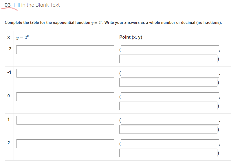 01 Multiple Choice Consider the function y = b",