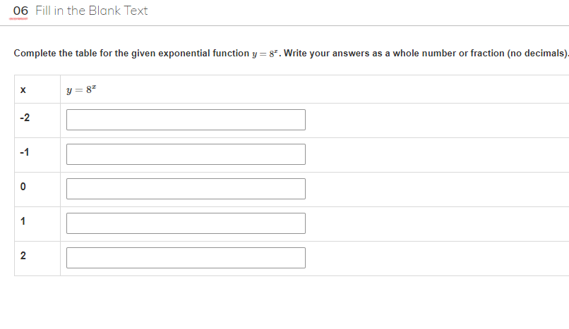 01 Multiple Choice Consider the function y = b",