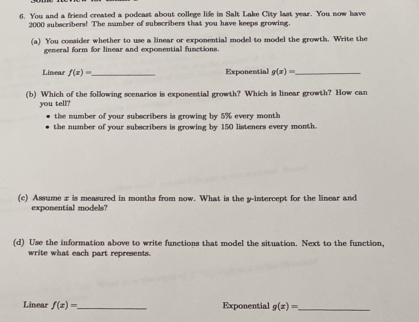 6. You and a friend created a podcast about