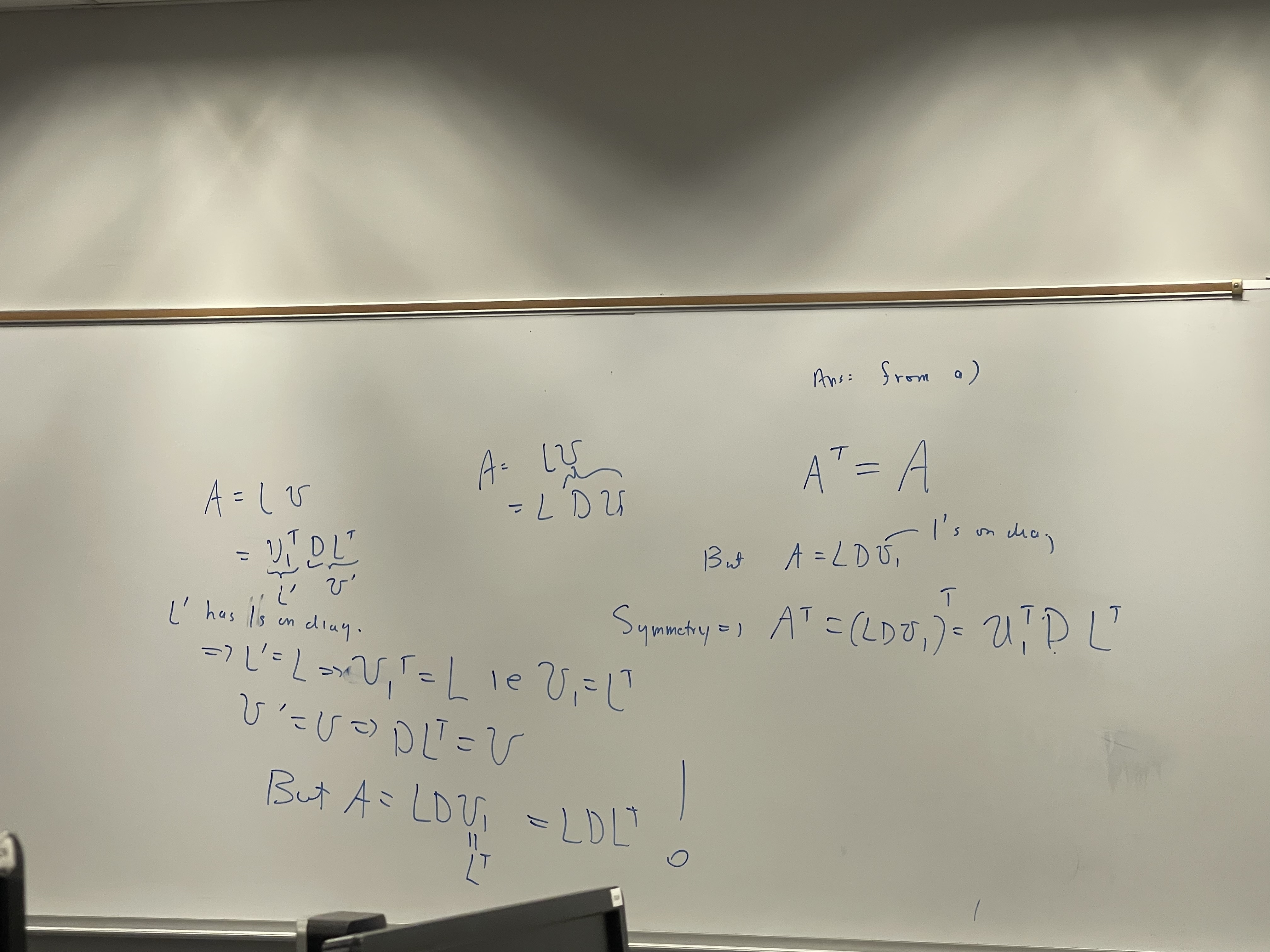 Part C please Assuming that LU factorization of A