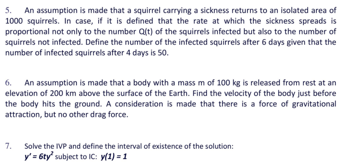 5. An assumption is made that a squirrel carrying