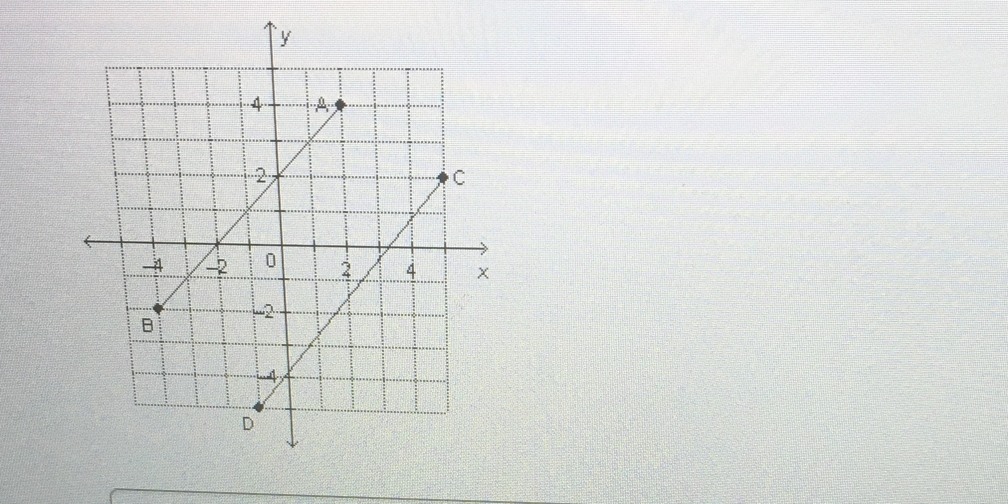 A) are these two line segments parallel,