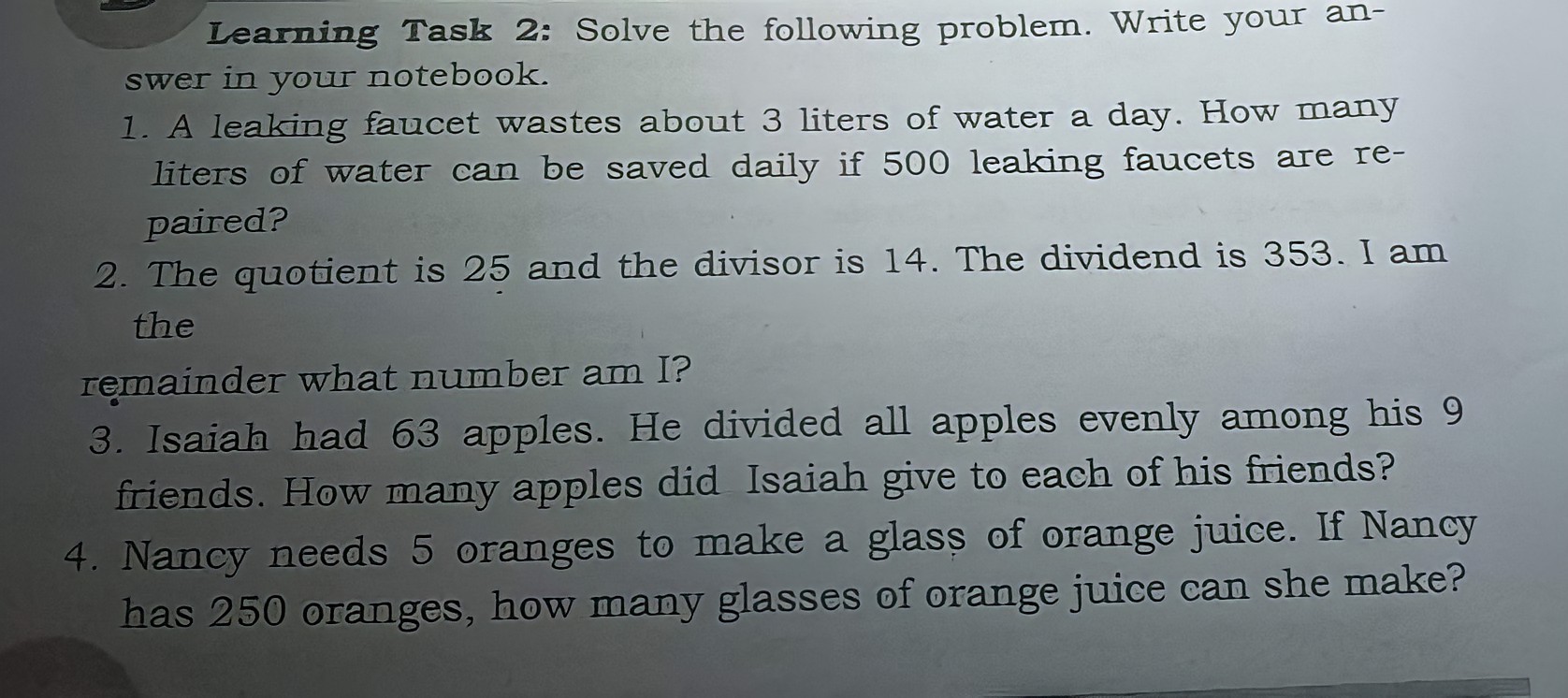 Help in answering, if possible write in paper