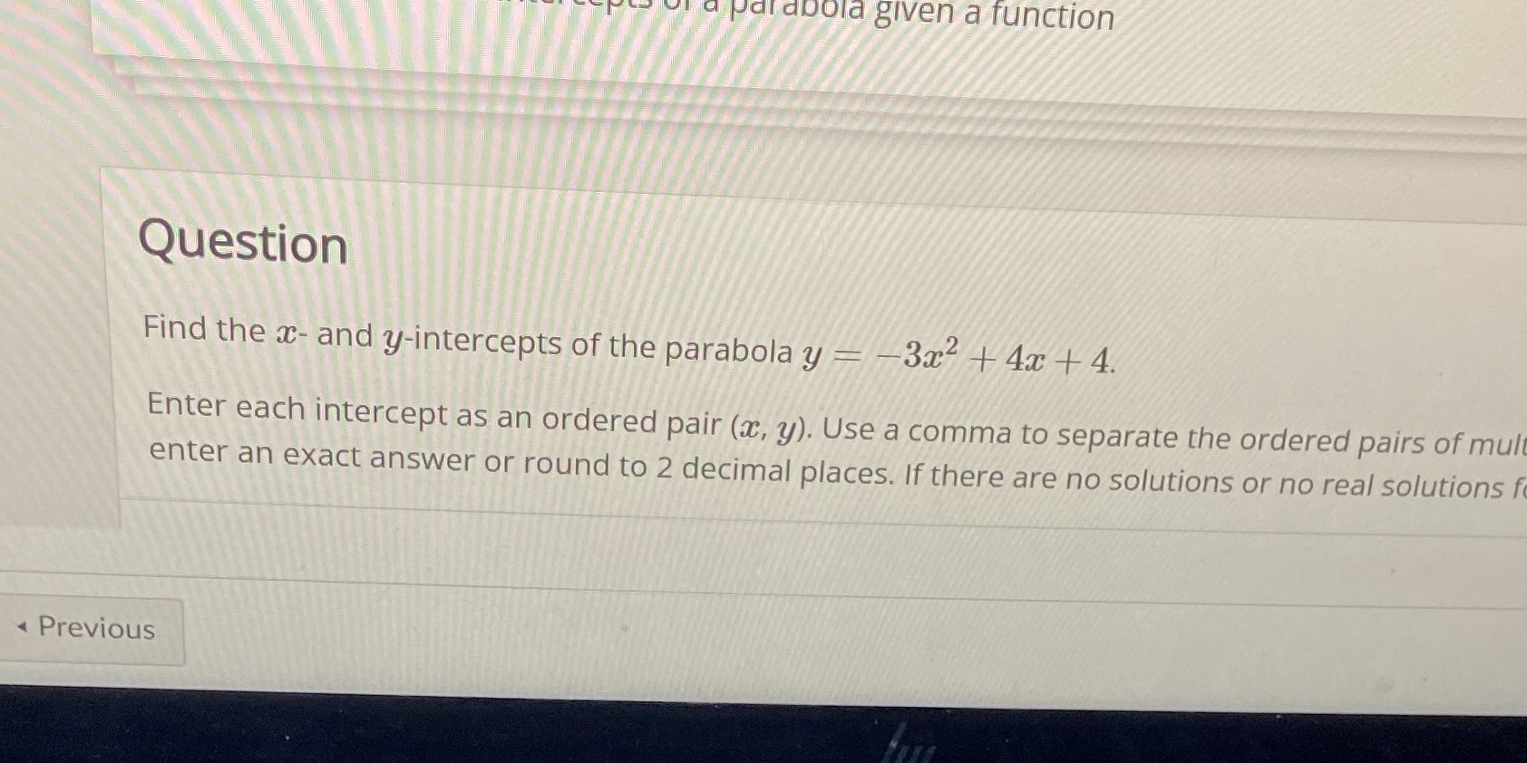 OF a Jdidbold given a function Question Find the