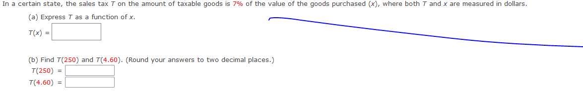 In a certain state, the sales tax T on the amount